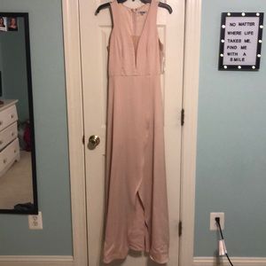 Blush pink prom dress